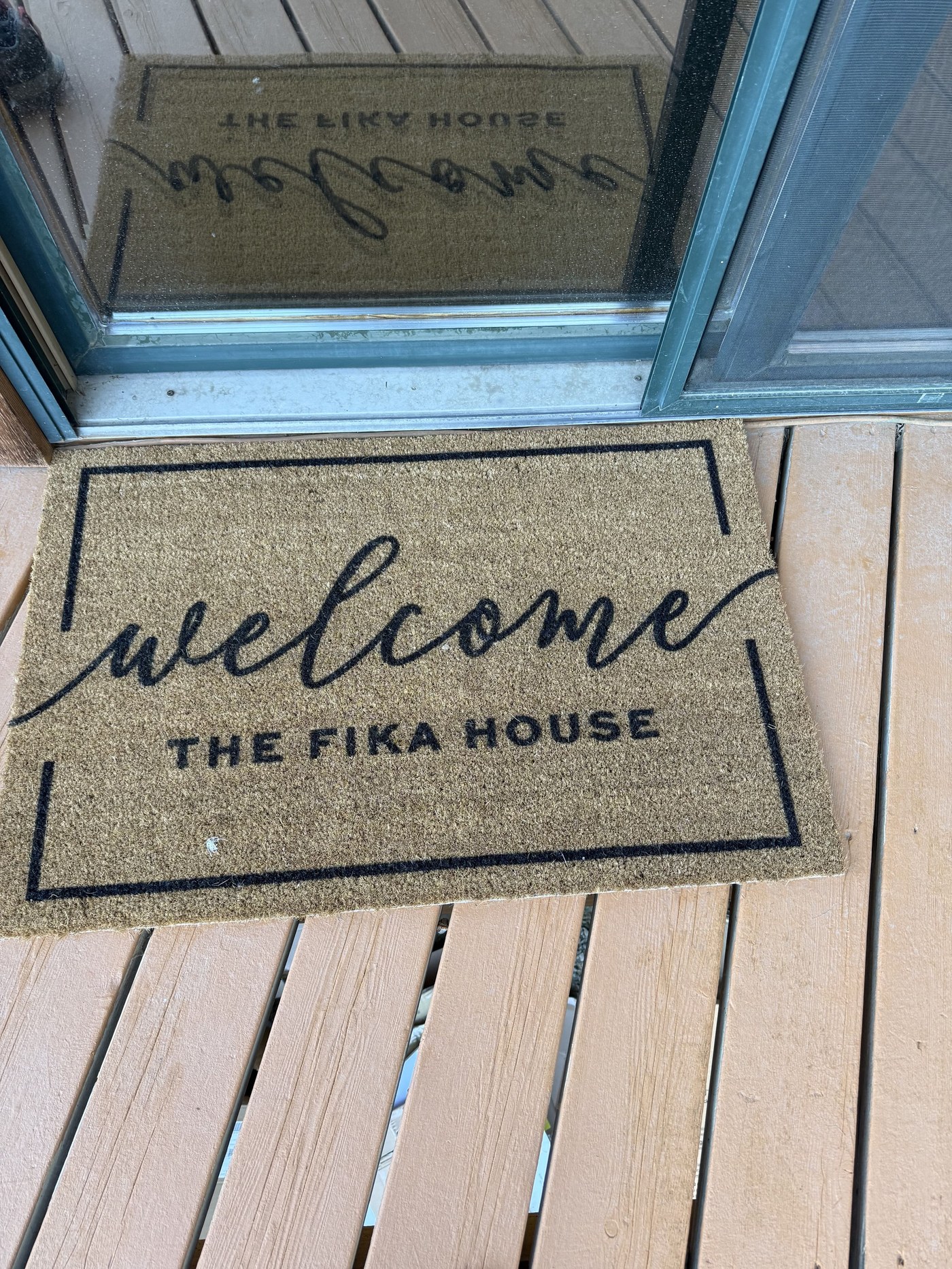 Welcome to The Fika House doormat